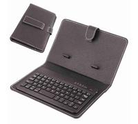 Fdit Couvercle du Clavier Universel avec la Prise en Charge de Rustic Robust Designer -Phone (Black)