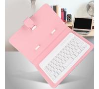 Fdit Couvercle du Clavier Universel avec la Prise en Charge de Rustic Robust Designer -Phone (Pink)