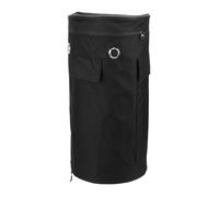 Fdit Couvercle du Réservoir à Gaz, Couvercle de Gril Noir, 600D Poche de Rangement en Tissu Oxford pour Les Grilles Extérieures du Camping, Cordon de Table, Haut à Glissière à Double (S)