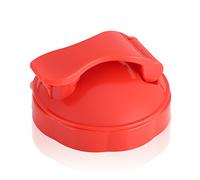 Fdit Couvercle Rabattable de Mélangeur, Couvercle de Remplacement pour Presse-agrumes Mélangeur 600W 900W, Matériau PP avec Bague d'étanchéité, Bouchon de Remplissage Facile de (rouge)
