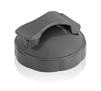 Fdit Couvercle Rabattable de Mélangeur, Couvercle de Remplacement pour Presse-agrumes Mélangeur 600W 900W, Matériau PP avec Bague d'étanchéité, Bouchon de Remplissage Facile de (GREY)