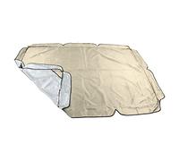Fdit Couverture Extérieure Imperméable de la Canopée pour la Balançoire pour Le Swing de Jardin, 600D Silver en Substitut de Substances Oxford, Prévention pour l'été, Toit de Grossesse (Beige)
