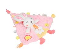 Fdit Couverture pour bébé, Anneau de Dentition en Forme de Lapin, Couverture de sécurité Apaisante, Rose Tendre, pour Les Tout-Petits à Partir de 0 Ans