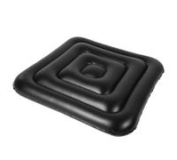 Fdit Couvreau à Bain à Remous Gonflable, épreuve de Poussière Pliable Économie D'énergie Carrée Couvercle de Baignoire à Remous Pliable Couverture de Trop-Plein de Pluie pour (sans poignée)