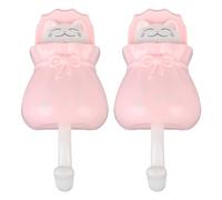 Fdit Crochet Adhésif de Dessin animé de Chat Mignon, Support Mural Solide et Collant pour Chapeau, Manteau, Sac, Serviette, Utilisation Multifonctionnelle pour Cuisine, Salle de Bain, Chambre à (Rose)