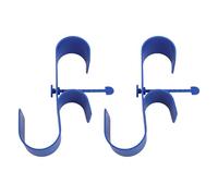 Fdit Crochets de Clôture de Piscine, Porte-Outils de Piscine Multifonctionnel avec Support Mural pour équipement de Piscine, Tuyaux, Brosses, Balais
