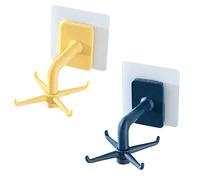 Fdit Crochets de Porte-ustensiles Suspendus, 4 Griffes, Conception Rotative à 360 Degrés avec une Forte capacité de Charge, pour Cuisine, Salle de Bain, Porte, Serviette, Bouteille