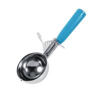 Fdit Cuillère à Crème Glacée avec Levier de Déverrouillage, Cuillère à Pâte à Biscuits en Acier Inoxydable pour Purée de Pommes de Terre et Boule de Fruits, Plat à Crème Glacée à (5,7 cm)