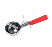 Fdit Cuillère à Crème Glacée avec Levier de Déverrouillage, Cuillère à Pâte à Biscuits en Acier Inoxydable pour Purée de Pommes de Terre et Boule de Fruits, Plat à Crème Glacée à (5,2 cm)