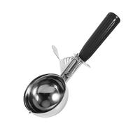 Fdit Cuillère à Crème Glacée avec Levier de Déverrouillage, Cuillère à Pâte à Biscuits en Acier Inoxydable pour Purée de Pommes de Terre et Boule de Fruits, Plat à Crème Glacée à (4,7 cm)