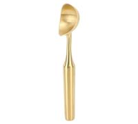 Fdit Cuillère à Crème Glacée en Acier Inoxydable, Cuillère Polyvalente de qualité Commerciale pour Boulettes de Viande de Pâte à Biscuits à la Crème Glacée, avec Poignée Ergonomique, (GOLD)