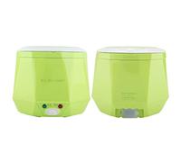 Fdit Cuiseur à Riz électrique 24 V 140 W 1,6 L, Cuiseur Vapeur Portable avec Double Boucle de sécurité pour la Maison et le Camion (GREEN)