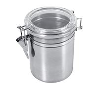 Fdit Cuisine Conteneur De Stockage De Nourriture 4 Tailles en Acier Inoxydable Bouteille Tasse De Mesure Sucre Thé Café Haricots Ensemble De Canister(Taille L)