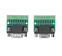 Fdit DB9 Adaptateur connecteur mâle femelle à vis 9 broches 9 trous pour RS232 RS485 - Excellente performance, miniaturisation - Applicable pour RS232 RS485