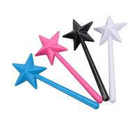 Fdit de Salière et de Poivrière, Paquet de 4 Bâtonnets de Shaker en Forme D'étoile avec Entonnoir 7x18cm Baguettes D'assaisonnement en Plastique pour la Cuisine et la Salle à Manger