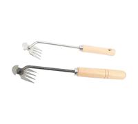 Fdit Désherbeur Manuel en Acier Inoxydable, Manche Ergonomique en Bois pour Désherbage, Extraction de Racines, Creusage et Plantation