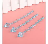 Fdit Diamants Acryliques, Décoration de Mariage, Pierres Précieuses en Cristal, Tentures de Différentes Couleurs, Lot de 10 Pièces, Décoration de Fête à Faire Soi-même (C)