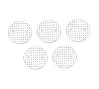 Fdit Disque Filtrant Réutilisable en Acier Inoxydable pour Cafetière, pour des Performances de Filtration Supérieures pour les Amateurs de café, 5 Pièces de Remplacement