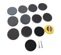 Fdit Disques de Ponçage en Papier, Ensemble de Polissage Efficace en Carbure de Silicium pour le Polissage Miroir, Kit de Papier de Verre 105 Pièces pour L'artisanat du Bois Automobile