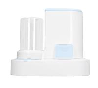 Fdit Distributeur Automatique d'eau et de Nourriture, Mangeoire pour Animal Domestique, Grande capacité, Stockage de Céréales, Nettoyage Facile pour Chats et Chiens (Blue)