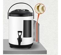 Fdit Distributeur de Boissons isolé, Distributeur de Boissons Chaudes et Froides en Acier Inoxydable de 8 L avec Robinet en Résine, isolé à Double Couche pour les (8L) (8L)