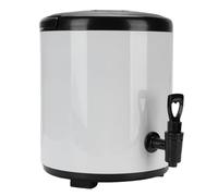 Fdit Distributeur de Boissons isolé en Acier Inoxydable, Boisson Chaude et Froide Portative pour Soupe au thé au Lait, Idéal pour Pique-nique de Camping à Usage Commercial (WHITE)