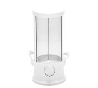 Fdit Distributeur de Bonbons Transparent avec Base Blanche, Grande capacité de Stockage pour Salle de Pause Bureau Maison
