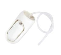 Fdit Distributeur de Pompe à Eau, Distributeur D'eau de Chargement USB Pliable Portatif Universel pour la Maison en Plein Air Camping Bureau Voyage (Blanc laiteux avec tuyau de câble de charge)