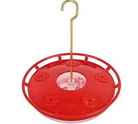 Fdit **Distributeur pour Colibris, Distributeur de Nectar pour Extérieur | **Traduction en Français :** Grande capacité de Nectar, 5 Orifices D'alimentation, Conception de Douve D'eau, Plateforme