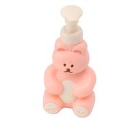 Fdit Distributeurs de Bouteilles à Pompe Rechargeables Bouteille Distributrice de Savon Liquide pour Les Mains Vide avec Forme de Corps Irrégulière Unique Extérieur Mignon (Grand Rose)