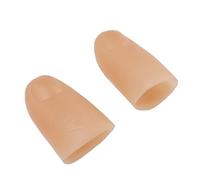 Fdit Doigt éclairant Le Pouce 5 Paires, Accessoires de Bout de Doigt LED Alimentés par Batterie de 4,5 Cm pour la Boîte de Nuit d'halloween de Concert Magique, S'éteignant (Yellow)