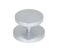 Fdit Doseur de Poudre de café Double Face 51 Mm et 58 Mm, Outil de Presse à café en Aluminium Non Corrosif avec Poignée Confortable pour le Nettoyage du Marc D' (SILVER)
