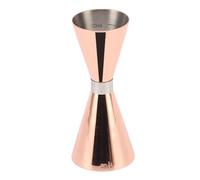Fdit Double Jigger à Cocktail, Tasse à Mesurer en Acier Inoxydable avec Mesures à L'intérieur de 2 Oz 1 Oz, pour Barman et Cuisine (Or Rose)