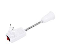 Fdit Douille Adaptateur D'ampoule de Lampe E27, Support de Lampe de Cou Réglable de 20 Cm avec Coque PBT, de Table, Convertisseur de Projecteur Mural pour Ampoules (ampoule Non (Prise UE)