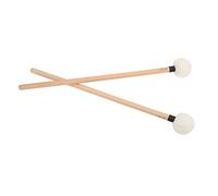 Fdit Drum Mallet Accessory Premium Tête en feutre Poignée en bois Non Slip 2pcs Mallet de Batterie pour SNARE (BLACK)