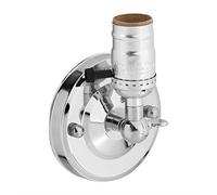 Fdit E27 Support Lampe Douille Murale Vintage avec Interrupteur Décoration pour Maison café 220V(Silber)