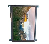 Fdit Écran LCD Ultra HD de 7 Pouces pour, Résolution 1024 X 600, Tactile Capacitif à 5 Points, Moniteur D'ordinateur avec Prise en Charge