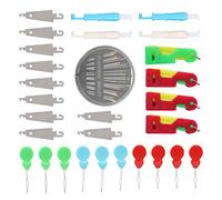 Fdit Enfile-aiguille Automatique, Outil de Couture à la Main avec Poignée en Forme de Gourde pour Machines à Coudre Domestiques, Cuir, Denim, Soie, Toile et Coton