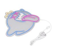 Fdit Enseigne au Néon Fantôme, Lumière Fantôme LED à intensité Variable, Alimentée par USB, avec Installation Facile, pour Salle de Jeux, Décoration de Bar de Fête