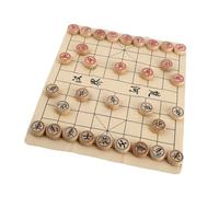 Fdit Ensemble Chinois Xiangqi en Bois de Hêtre, Jeu de Puzzle Traditionnel, Jeu D'échecs de Croissance Intellectuelle pour Le Divertissement Familial
