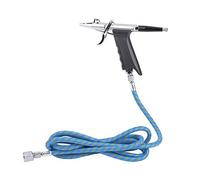 Fdit Ensemble D'Aérographe à Alimentation par gravité 3 Tasses, Pistolet de Pulvérisation à gravité, Aérographe à avec Zone de Pulvérisation Réglable et Taille D'atomisation