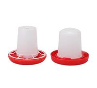 Fdit Ensemble d'alimentation pour Poussins, Bol d'eau d'alimentation Automatique Robuste pour Pigeons, Poussins, Volailles, Plastique