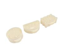 Fdit Ensemble de 3 Moules à, Résistants à la Chaleur, Antiadhésifs, Faciles à Nettoyer, Mini Machine à pour aux Pommes avec 3 Formes Différentes, Adaptés à la Pâtisserie de Fête