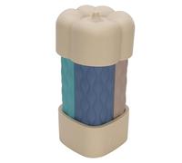 Fdit Ensemble de Bouteilles de Voyage en Silicone étanches à Large Bouche pour Articles de Toilette, Récipient de Voyage Mignon et Portable pour une Utilisation en Extérieur (Série Blanc Crémeux)