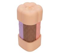 Fdit Ensemble de Bouteilles de Voyage Portables en Silicone, Anti-fuite, pour Usage Extérieur, Joli Récipient à Large Bouche pour Articles de Toilette (Série rose clair)