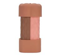 Fdit Ensemble de Bouteilles de Voyage Portables en Silicone, Anti-fuite, pour Usage Extérieur, Joli Récipient à Large Bouche pour Articles de Toilette (Série marron)