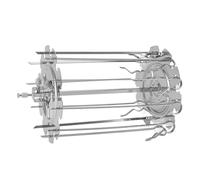 Fdit Ensemble de Brochettes de Rôtissoire, Gril Extérieur en Acier Inoxydable de qualité Supérieure pour la Cuisson des Brochettes, des Ailes de Poulet et du Bœuf pour Les Réunions de Famille