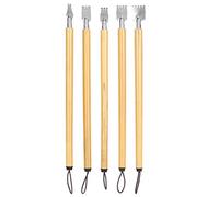 Fdit Ensemble de Calligraphie en Bambou, Kit de Dessin Vintage pour Artistes et Enseignants (Jeu de Pointes parallèles)