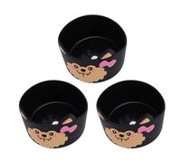 Fdit Ensemble de Chaussures de Bouteille d'eau en Silicone, Manchon de Tasse de Chien de Dessin animé, Couvercle Inférieur Antidérapant et Résistant aux Rayures, Facile à Transporter, Paquet de 3