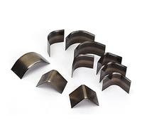 Fdit Ensemble de Coupe-bordures D'angle, 10 Pièces Outils de Coupe du Cuir en Acier à Haute Teneur en Carbone avec Bord de Incisif pour Bricolage Maroquinerie Carton Papier de